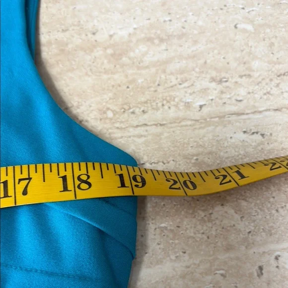 NWOT Calvin Klein Elegant Blue Sleeveless Dress - Picture 7 of 16